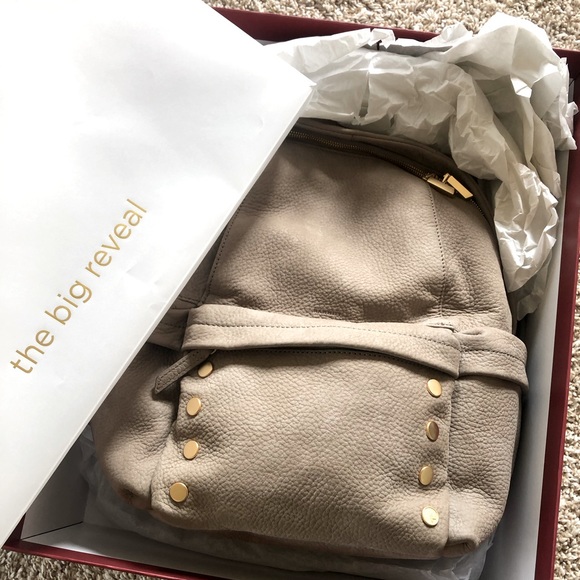 Hammitt Bags Hammitt Hunter Large Nubuck Leather Grey Natural